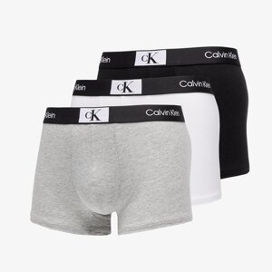 Boxerky Calvin Klein ´96 Cotton Stretch Trunks 3-Pack Black/ White/ Grey Heather L