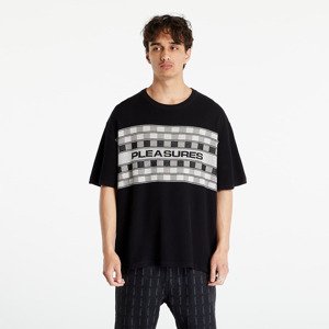 Svetr PLEASURES Check Knit Shirt Black L