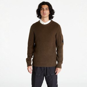 Svetr C.P. Company Full Rib Crew Neck Jumper Ivy Green XXXL