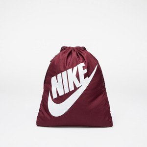 Gymsacks Nike Heritage Drawstring Bag Night Maroon/ White 13 l