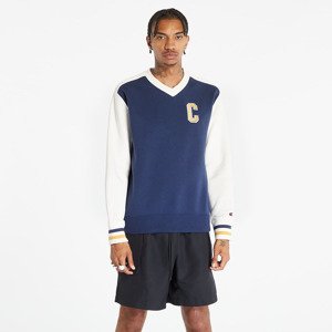 Mikina Champion V-Neck Sweatshirt Blue/ White L