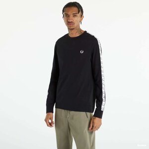 Tričko FRED PERRY Taped Long Sleeve T-shirt Black S