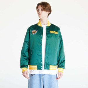 Bomber Mitchell & Ness Heavyweight Satin Jacket Dark Green M