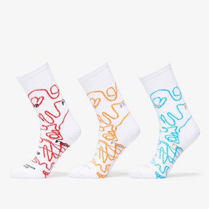 Ponožky Footshop The Bubble Socks 3-Pack Multicolor 39-42