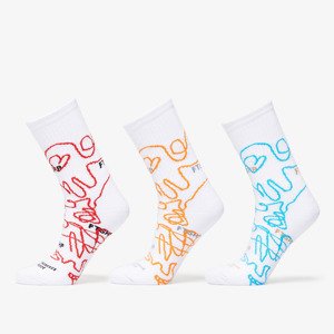 Ponožky Footshop The Bubble Socks 3-Pack Multicolor 43-46