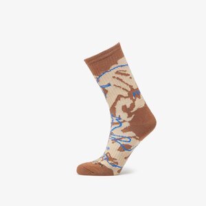 Ponožky Footshop Giza Desert Socks Camel/ Blue 39-42