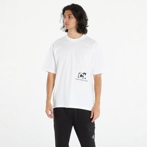 Tričko Calvin Klein Jeans Connected Layer Land Short Sleeve Tee White M