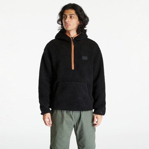Mikina Calvin Klein Jeans Sherpa Half-Zip Hoodie Black S