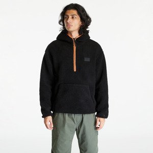 Mikina Calvin Klein Jeans Sherpa Half-Zip Hoodie Black XXL