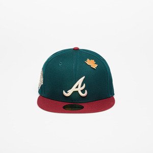 Kšiltovka New Era Atlanta Braves Ws Contrast 59Fifty Fitted Cap New Olive/ Optic White 7 3/8
