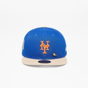 New Era New York Mets 50th Anniversary Varsity Pin 59FIFTY MLB Fitted Cap Game Royal/ Beige