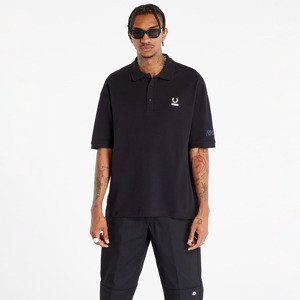 Tričko FRED PERRY x RAF SIMONS Embroidered Oversized Polo T-Shirt Black S