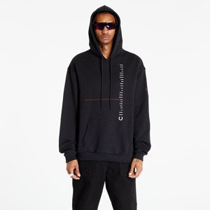 Mikina FRED PERRY x RAF SIMONS Printed Hooded Sweatshirt Black L