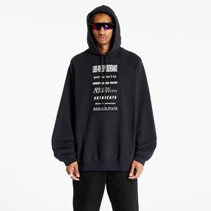 Mikina FRED PERRY x RAF SIMONS Printed Patch Hooded Sweat Black S