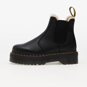 Tenisky Dr. Martens 2976 Quad Fur Lined Platform Chelsea Boots Black Pisa EUR 39