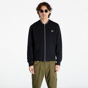 Mikina FRED PERRY Zip Through Sweatshirt Black M