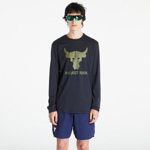 Tričko Under Armour Project Rock Brahma Bull Long Sleeve Tee Black/ Marine OD Green/ Marine OD Green L