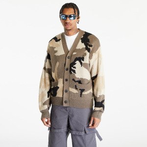 Svetr Patta Woodland Camo Knitted Cardigan Multi/ Woodland Camo M