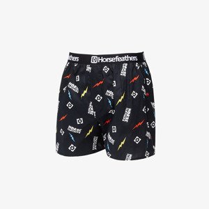 Trenky Horsefeathers Frazier Boxer Shorts Black/ Ignite Print S