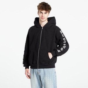 Mikina PLEASURES Oe Zip Up Hooded Sweatshirt Black L