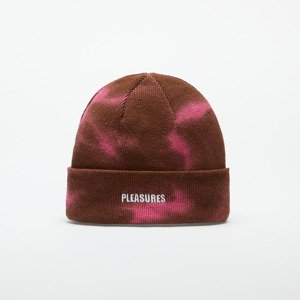 Čepice PLEASURES Impact Dyed Beanie Brown/ Pink Universal