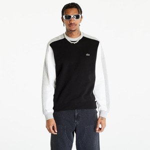 Mikina LACOSTE Men's Sweatshirt Black/ Silver Chine-White M