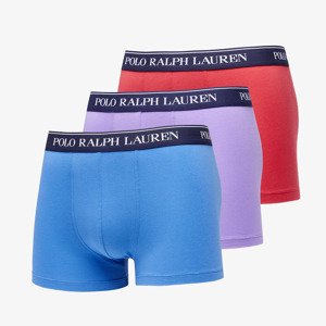 Boxerky Ralph Lauren Stretch Cotton Classic Trunk 3-Pack Blue/ Purple/ Red XL