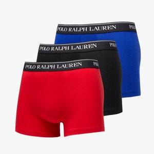 Boxerky Ralph Lauren Stretch Cotton Classic Trunk 3-Pack Blue/ Red/ Black M
