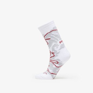 Ponožky Footshop The More Basketball Socks Grey/ Wine 43-46