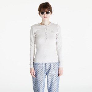 Tričko Daily Paper Denise Button Long Sleeve T-Shirt Moonstruck Beige XL