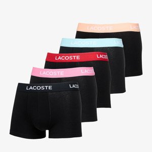 Boxerky LACOSTE Trunk Black/ Ledge/ Reseda/ Pastil M