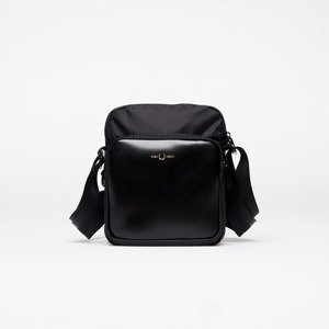 Taška FRED PERRY Nylon Twill Leather Side Bag Black/ Gold Universal