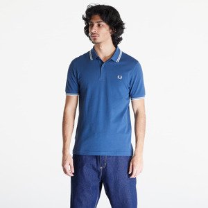 Tričko FRED PERRY Twin Tipped Polo Short Sleeve Tee Midnight Blue/ Ecru/ Light Ice L