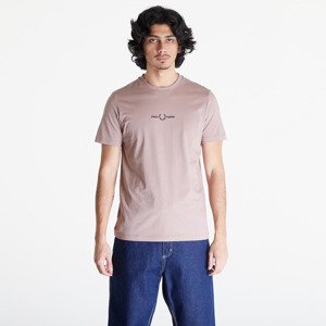 Tričko FRED PERRY Embroidered T-Shirt Dark Pink M