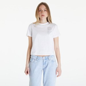 Tričko Calvin Klein Jeans Satin Boxes Baby Tee White M