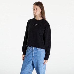Mikina Tommy Jeans Essential Logo 2 Relaxed Fit Crewneck Black S