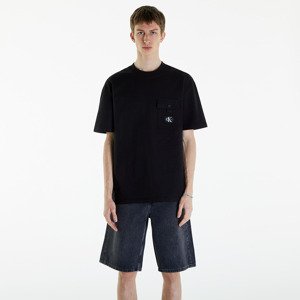 Tričko Calvin Klein Jeans Texture Pocket Short Sleeve T-Shirt CK Black M