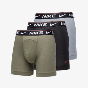 Boxerky Nike Dri-FIT Ultra Comfort Boxer Brief 3-Pack Cool Grey/ Medium Olive/ Black L