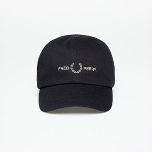 Kšiltovka FRED PERRY Graphic Branded Twill Cap Black/ Warm Grey Universal