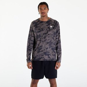 Tričko Under Armour Project Rock IsoChill Long Sleeve T-Shirt Fresh Clay/ White XXL