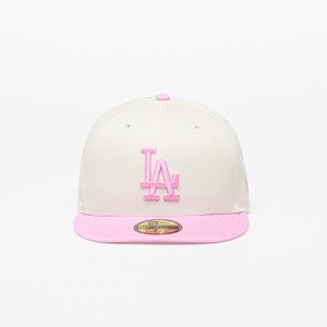 Kšiltovka New Era Los Angeles Dodgers White Crown 59FIFTY Fitted Cap Ivory/ Pink 7 1/2