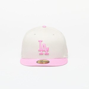 Kšiltovka New Era Los Angeles Dodgers White Crown 59FIFTY Fitted Cap Ivory/ Pink 7 1/8