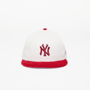 Kšiltovka New Era New York Yankees Cord 59FIFTY Fitted Cap Off White/ Red 7 1/8