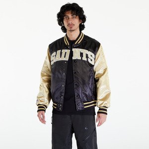 Bomber New Era New Orleans Saints NFL Satin Bomber Jacket UNISEX Black/ Vegas Gold L