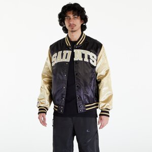 Bomber New Era New Orleans Saints NFL Satin Bomber Jacket UNISEX Black/ Vegas Gold S