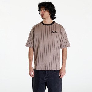 Tričko New Era Pinstripe Oversized T-Shirt UNISEX Ash Brown/ Black L