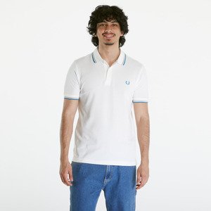 Tričko FRED PERRY Twin Tipped Shirt Snow White/ Warm grey/ Ocean M