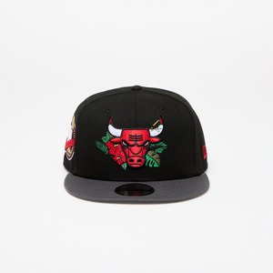 New Era Chicago Bulls 9FIFTY NBA Floral Snapback Cap Black/ Graphite/Dark Graphite