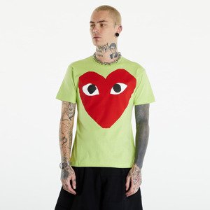 Tričko Comme des Garçons PLAY Short Sleeve Logo Print T-Shirt UNISEX Green L