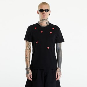 Tričko Comme des Garçons PLAY Short Sleeve Logo Print T-Shirt UNISEX Black XXS